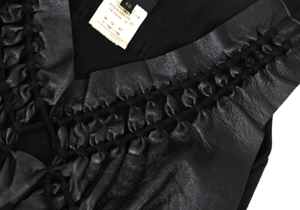 Jean Paul GAULTIER FEMME Lace Up Leather Tanktop K-172167_007