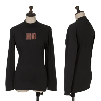Jean Paul GAULTIER CLASSIQUE Logo Printed Mock Neck T Shirt