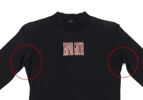Jean Paul GAULTIER CLASSIQUE Logo Printed Mock Neck T Shirt K-172170_003