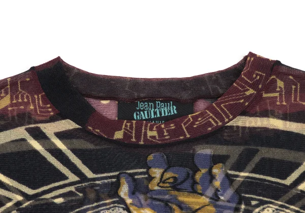 Jean Paul GAULTIER MAILLE Printed Mesh T Shirt K-172172_003