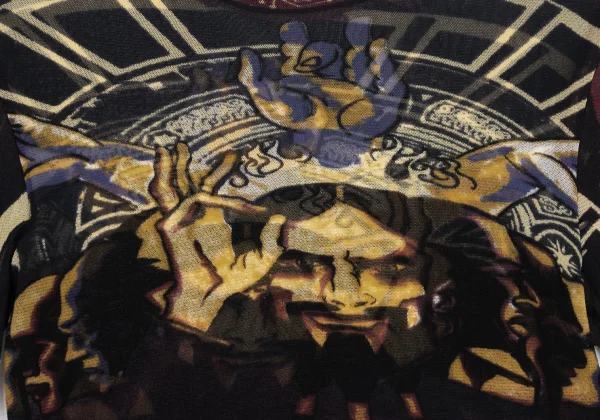 Jean Paul GAULTIER MAILLE Printed Mesh T Shirt K-172172_004