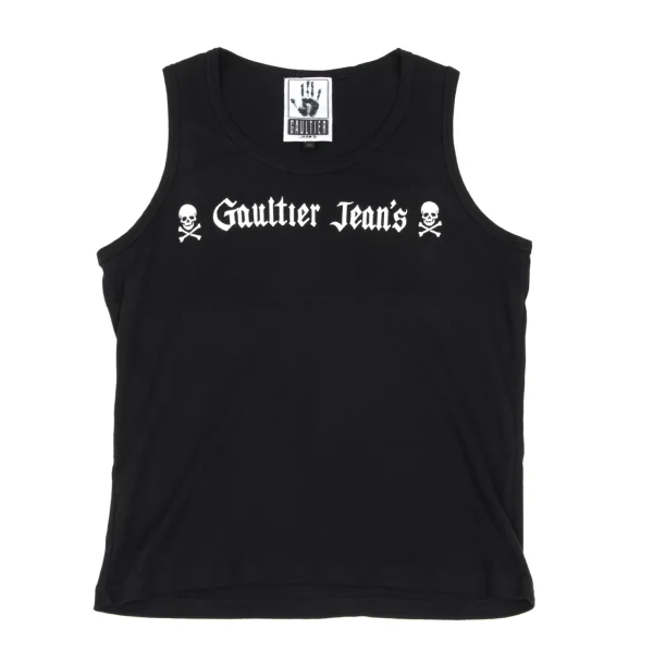 GAULTIER JEAN'S Logo Printed Tank Top Black 48 K-172173_001