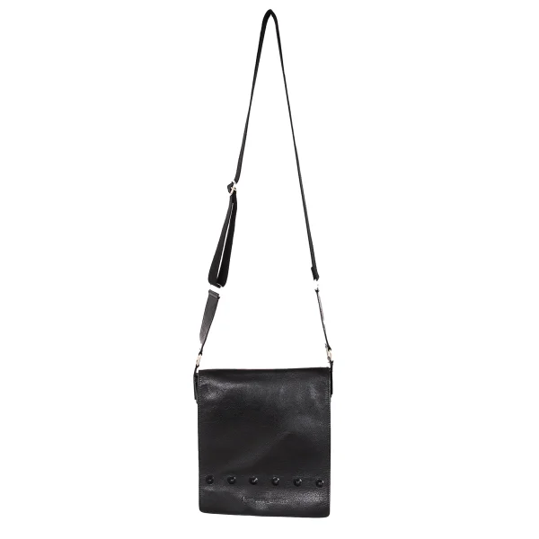 Jean Paul GAULTIER Studs Emboss Leather Messenger Bag K-172175_002