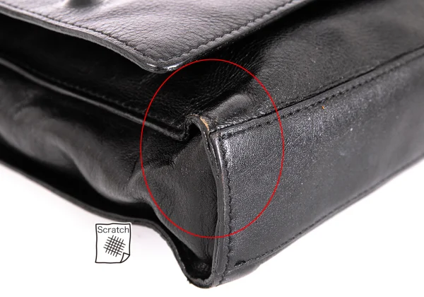 Jean Paul GAULTIER Studs Emboss Leather Messenger Bag K-172175_007