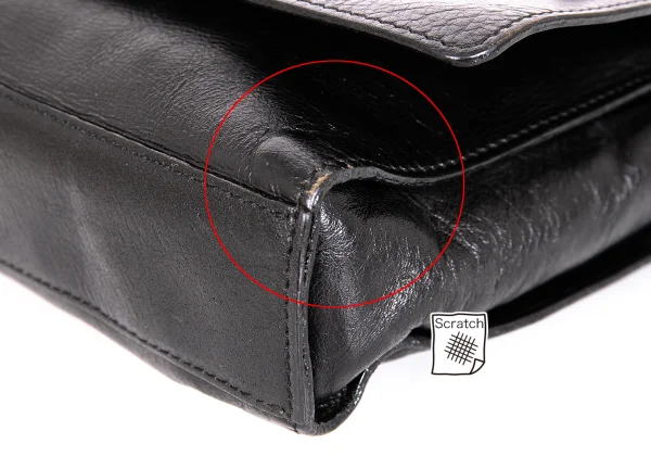 Jean Paul GAULTIER Studs Emboss Leather Messenger Bag K-172175_008