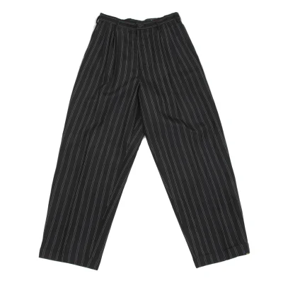Y's Washed Striped Tuck Pants