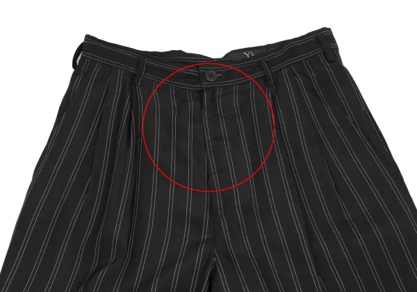 Y's Washed Striped Tuck Pants K-172178_002