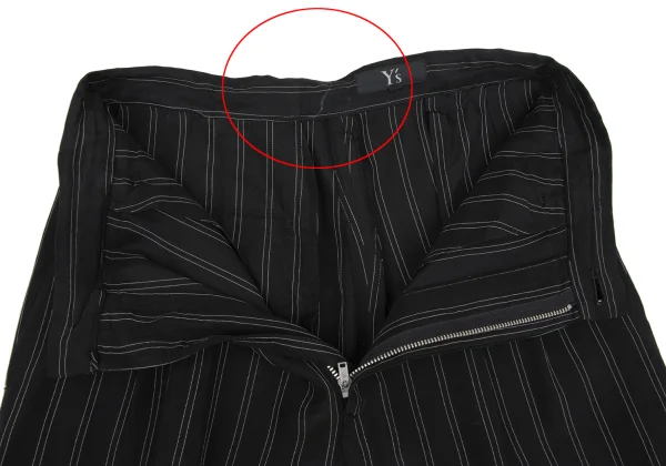 Y's Washed Striped Tuck Pants K-172178_006