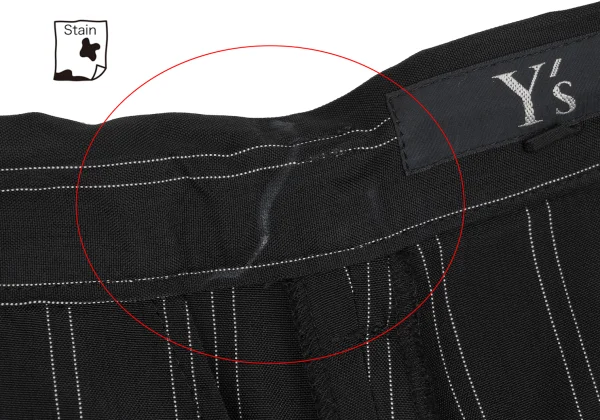 Y's Washed Striped Tuck Pants K-172178_007