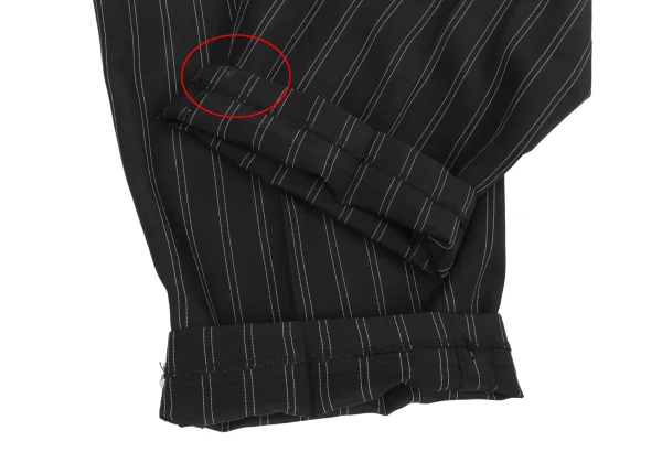 Y's Washed Striped Tuck Pants K-172178_010