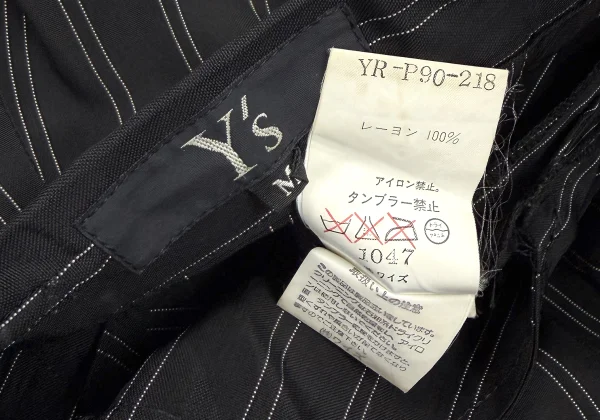 Y's Washed Striped Tuck Pants K-172178_017
