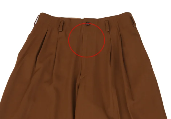 Y's Wool Blended Tuck Wide Pants K-172179_002