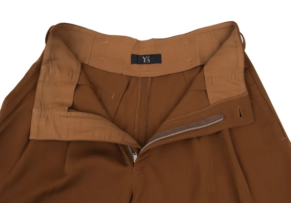Y's Wool Blended Tuck Wide Pants K-172179_006