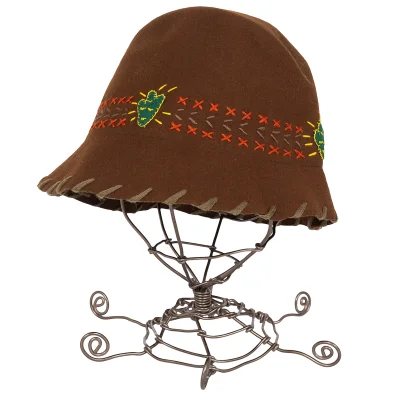 ISSEY SPORT Cactus Patch Stitch Felt Bucket Hat