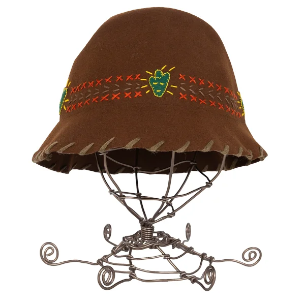 ISSEY SPORT Cactus Patch Stitch Felt Bucket Hat K-172180_002