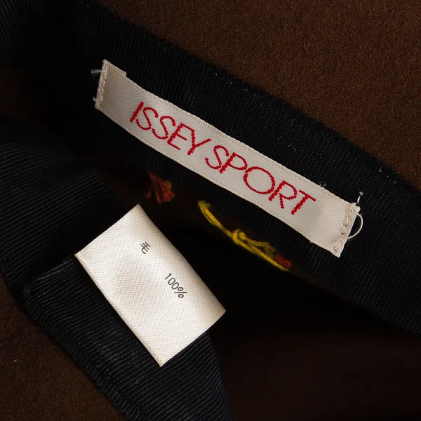 ISSEY SPORT Cactus Patch Stitch Felt Bucket Hat K-172180_012