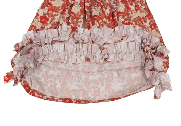 tao Fumi Imamura Floral Printed Frill Hem Skirt K-172181_007