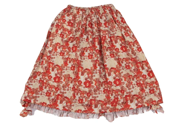 tao Fumi Imamura Floral Printed Frill Hem Skirt K-172181_009