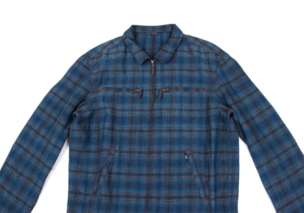Papas Indigo Dyed Zip Shirt Jacket K-172185_002