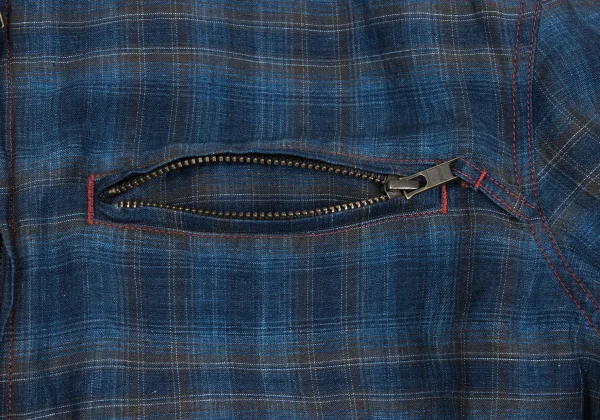 Papas Indigo Dyed Zip Shirt Jacket K-172185_004