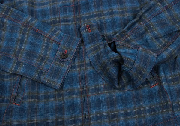 Papas Indigo Dyed Zip Shirt Jacket K-172185_006