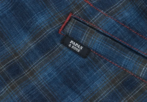 Papas Indigo Dyed Zip Shirt Jacket K-172185_008