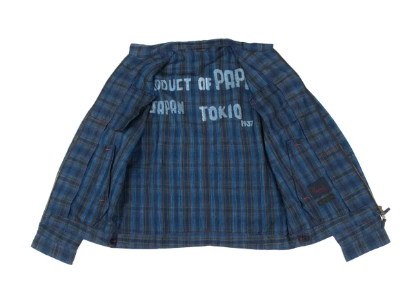 Papas Indigo Dyed Zip Shirt Jacket K-172185_011