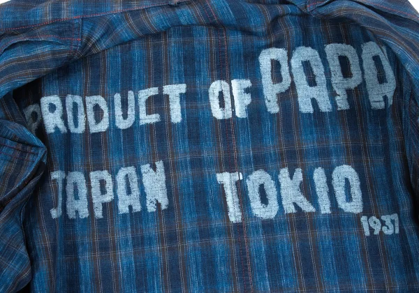 Papas Indigo Dyed Zip Shirt Jacket K-172185_012