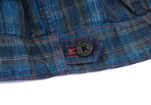 Papas Indigo Dyed Zip Shirt Jacket K-172185_013