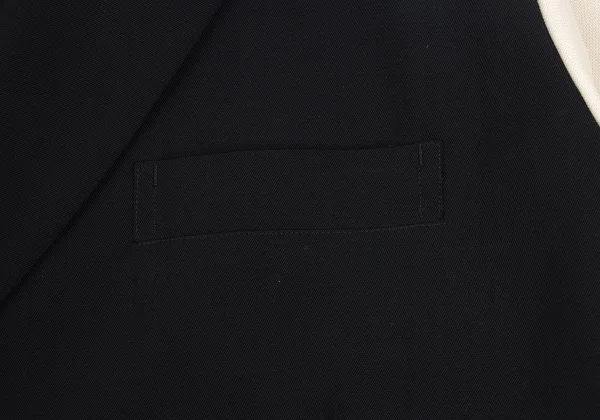 Yohji Yamamoto POUR HOMME Jersey Sleeve Switching Wool Gabardine Ichiro Jacket K-172190_004