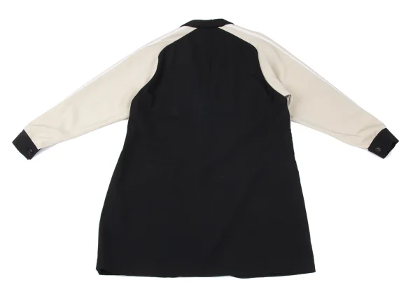 Yohji Yamamoto POUR HOMME Jersey Sleeve Switching Wool Gabardine Ichiro Jacket K-172190_012