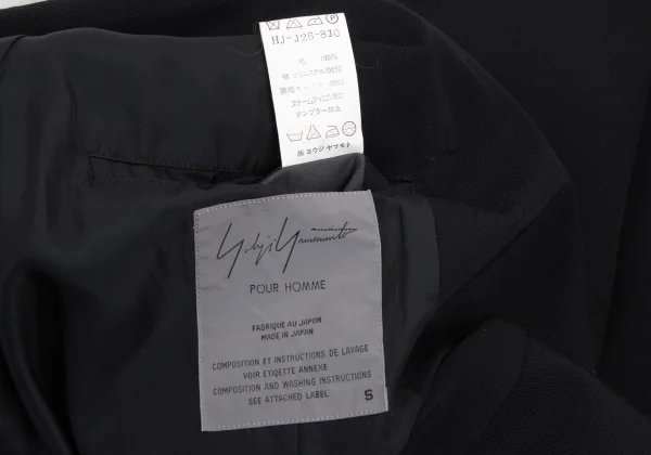 Yohji Yamamoto POUR HOMME Jersey Sleeve Switching Wool Gabardine Ichiro Jacket K-172190_016