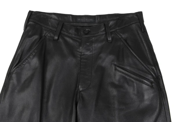 REGULATION Yohji Yamamoto MEN Pocket-Detail Cowhide Leather Pants K-172191_002
