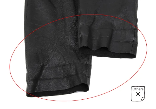 REGULATION Yohji Yamamoto MEN Pocket-Detail Cowhide Leather Pants K-172191_010