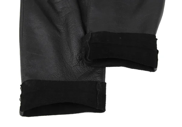 REGULATION Yohji Yamamoto MEN Pocket-Detail Cowhide Leather Pants K-172191_011