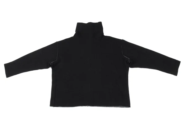 Y's Wool Blend Button Neck Knit Sweater K-172195_002