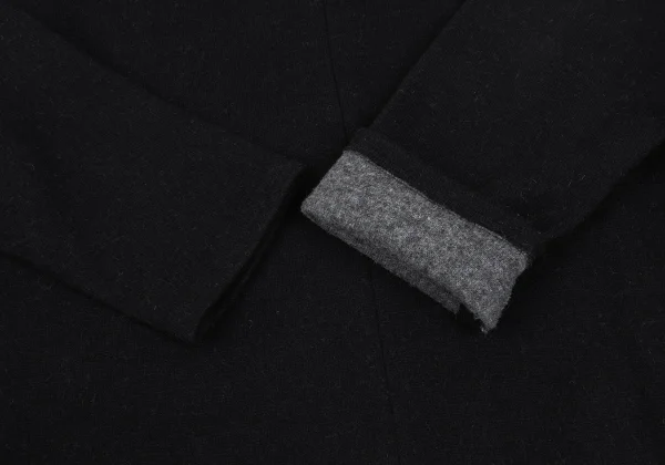 Y's Wool Blend Button Neck Knit Sweater K-172195_005