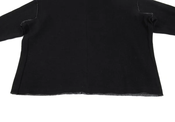 Y's Wool Blend Button Neck Knit Sweater K-172195_006