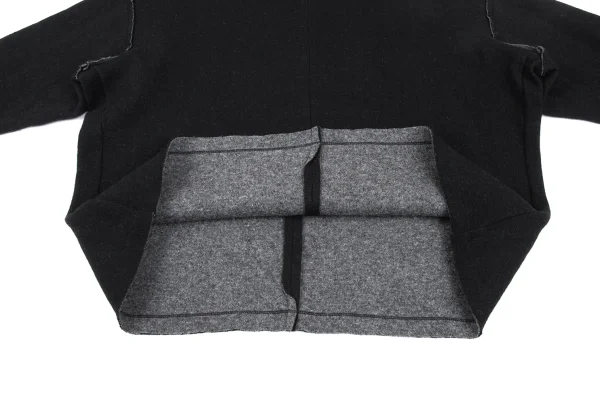 Y's Wool Blend Button Neck Knit Sweater K-172195_007