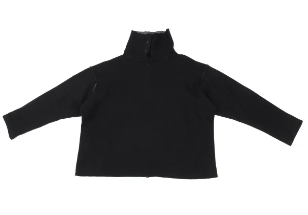 Y's Wool Blend Button Neck Knit Sweater K-172195_008
