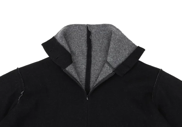 Y's Wool Blend Button Neck Knit Sweater K-172195_010