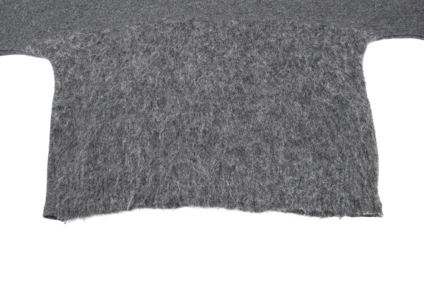 Y's Alpaca Blend Wool Brushed Switching Knit Top K-172196_007