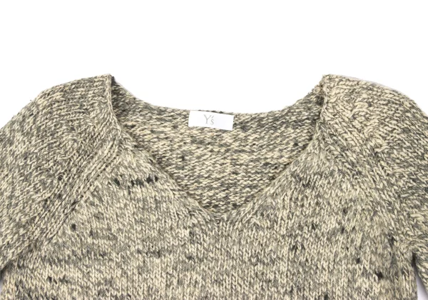 Y's Wool Cotton Back Pocket knit Sweater K-172197_003