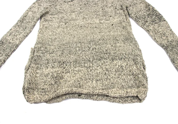 Y's Wool Cotton Back Pocket knit Sweater K-172197_007