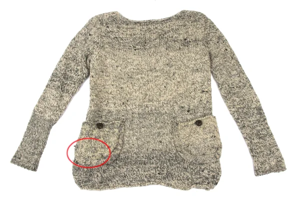 Y's Wool Cotton Back Pocket knit Sweater K-172197_009