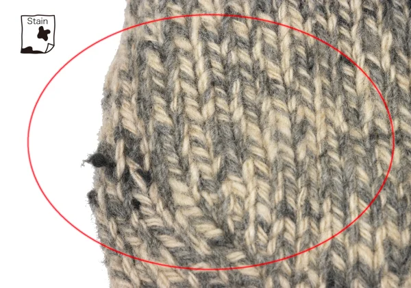 Y's Wool Cotton Back Pocket knit Sweater K-172197_010