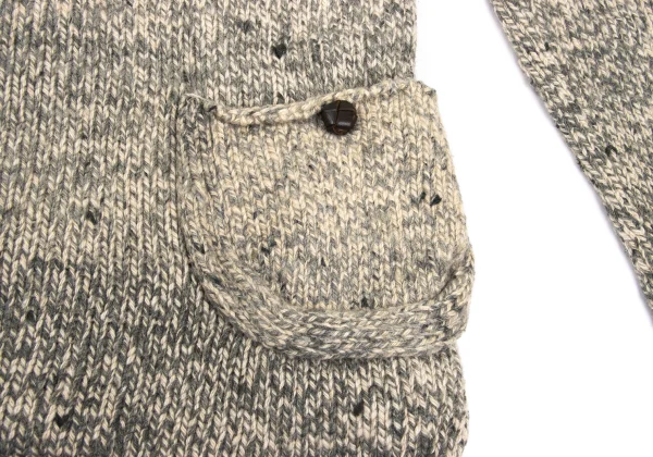 Y's Wool Cotton Back Pocket knit Sweater K-172197_011