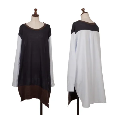 Y's Shirt Docking Wool Knit Tunic