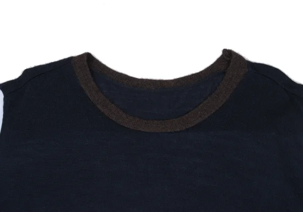 Y's Shirt Docking Wool Knit Tunic K-172198_006