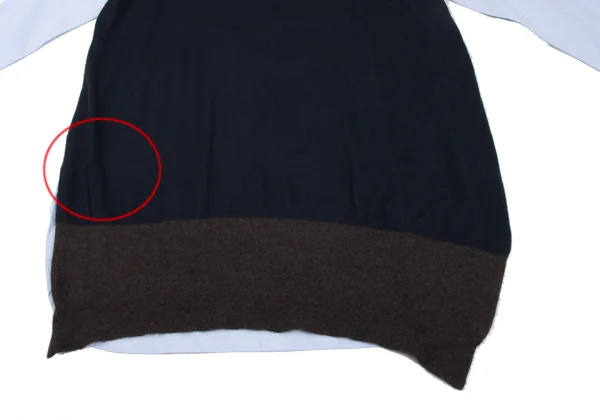 Y's Shirt Docking Wool Knit Tunic K-172198_011